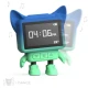 Tančící budík Dancing Clock Mob modrý