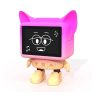 Tančící budík Dancing Clock Mob růžový