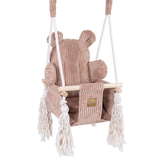 Interiérová houpačka pro děti Bear Swing Aesthetic – MeowBaby AHBSB01