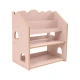 Montessori knihovna ve tvaru domečku z MDF – MeowBaby MWORK048