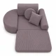 Modulární křesílko pro děti 60 cm Slimcord – MeowBaby MSLPSFPOMAX221