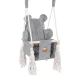Interiérová houpačka pro děti Bear Swing Aesthetic – MeowBaby AHBSB01