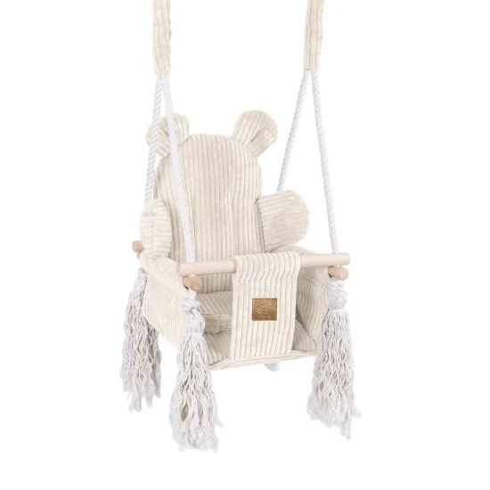 Interiérová houpačka pro děti Bear Swing Aesthetic – MeowBaby AHBSB01