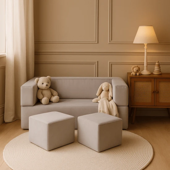 Modulární pohovka pro děti Cube Velvet – MeowBaby SDST02