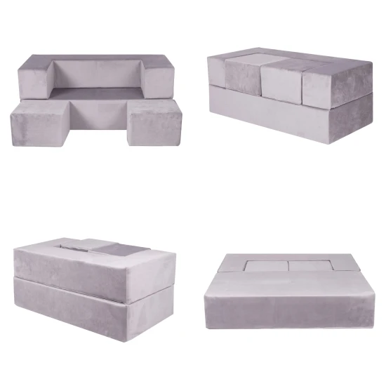 Modulární pohovka pro děti Cube Velvet – MeowBaby SDST02