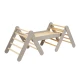 Dřevěný Montessori set 3v1 – žebřík, skluzavka a lezecká stěna – MeowBaby ZZWDA001