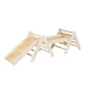 Dřevěný Montessori set 3v1 – žebřík, skluzavka a lezecká stěna – MeowBaby ZZWDA001
