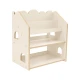 Montessori knihovna ve tvaru domečku z MDF – MeowBaby MWORK048