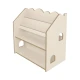 Montessori knihovna ve tvaru domečku z MDF – MeowBaby MWORK048