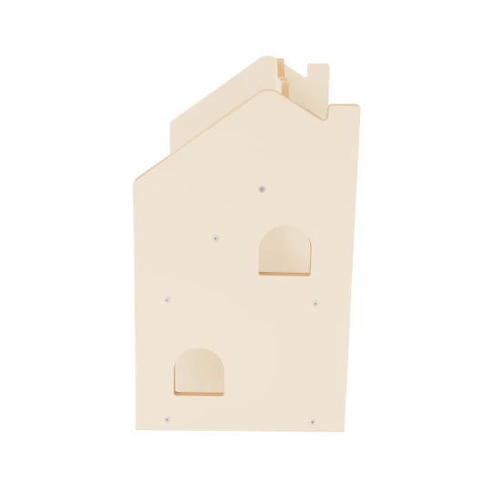 Montessori knihovna ve tvaru domečku z MDF – MeowBaby MWORK048