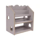 Montessori knihovna ve tvaru domečku z MDF – MeowBaby MWORK048