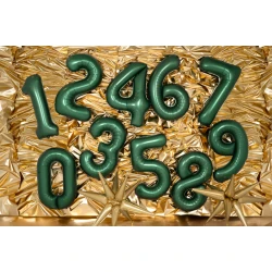 Balón Číslo 3 Tmavě zelený 86 cm Balón Číslo 3 Tmavě zelený 86 cm