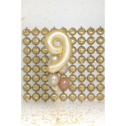 Balón Číslo 9 Zlatý 86 cm