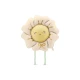 Fóliový balón ve tvaru krémového květu light beige o průměru 104 cm
