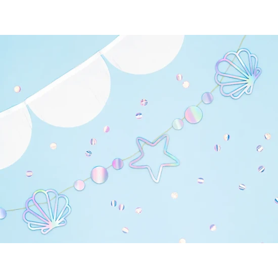 Girlanda Mořská panna – Perleťová dekorace pro tematické oslavy