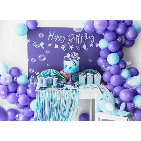 Girlanda Happy Birthday – Perleťová ozdoba na každou narozeninovou párty