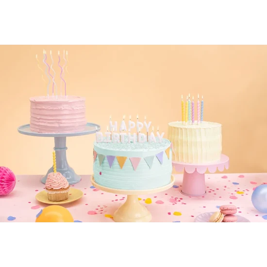 Svíčky s nápisem Happy Birthday – 13 ks narozeninových svíček na dort