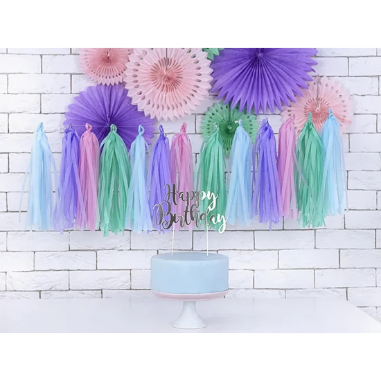 Girlanda s třásněmi – Barevná DIY dekorace na párty