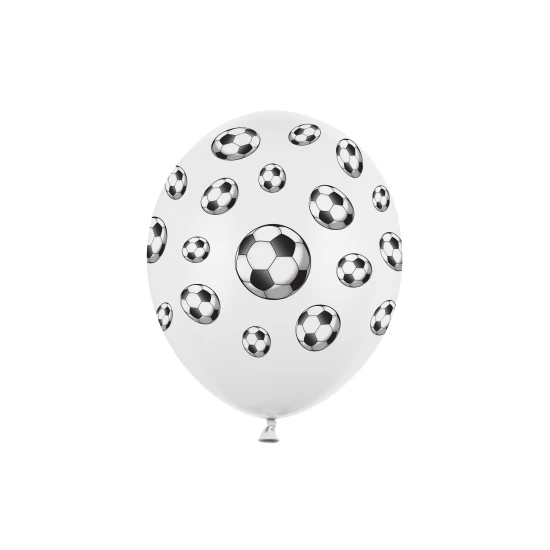 Balóny s fotbalovými míči na dětskou oslavu malých fotbalistů.
