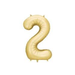 Balón Číslo 2 Zlatý 86 cm