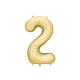 Party Deco Balón Číslo 2 Zlatý 86 cm Elegantní balón na 2. narozeniny – zlatá v hlavní roli