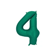 Balón Číslo 4 Tmavě zelený 86 cm Balón Číslo 4 Tmavě zelený 86 cm