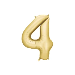 Balón Číslo 4 Zlatý 86 cm
