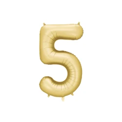Balón Číslo 5 Zlatý 86 cm