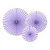 Rozety Yummy light lilac 3 ks