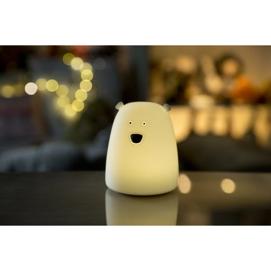 Dětská dotyková lampa Malý medvídek Růžový