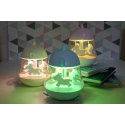 Dětské světélko s hudbou a kolotočem Modré