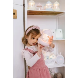 Dětské světélko s hudbou a kolotočem Růžové