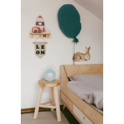 Budík se světlem Zajíček Modrý