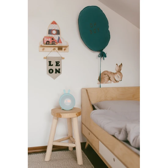 Budík se světlem Zajíček Modrý