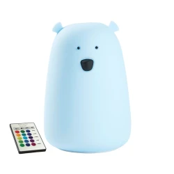 Dětská dotyková lampa s dálkovým ovládáním Velký medvídek Modrý