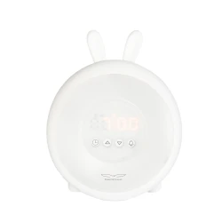 Budík se světlem Zajíček Bílý