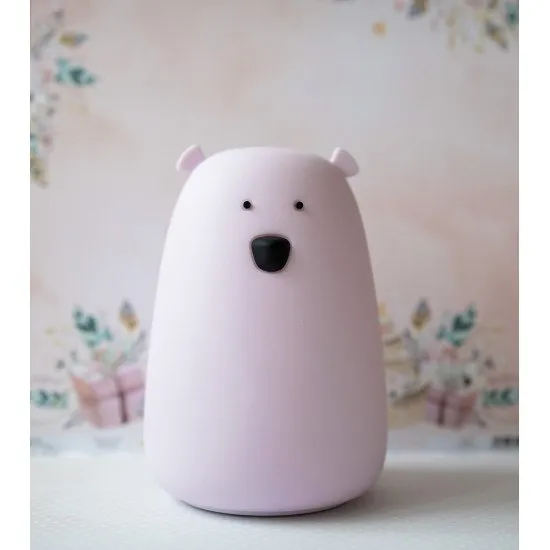 Dětská dotyková lampa Velký medvídek Fialový