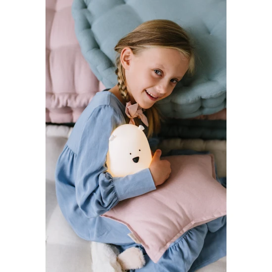 Dětská dotyková lampa Velký medvídek Bílý