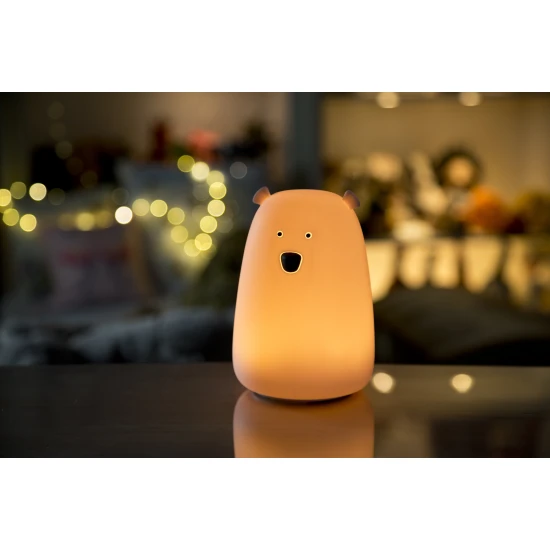 Dětská dotyková lampa Velký medvídek Bílý