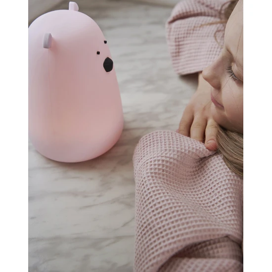 Rabbit and Friends Dětská dotyková lampa Velký medvídek Růžový Dětská dotyková lampa Velký medvídek Růžový