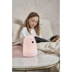 Dětská dotyková lampa Velký medvídek Růžový
