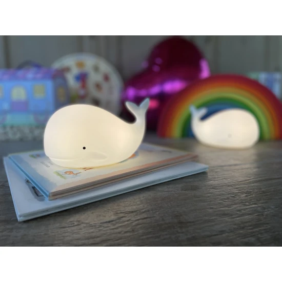 Dětská dotyková lampa s dálkovým ovládáním Velryba
