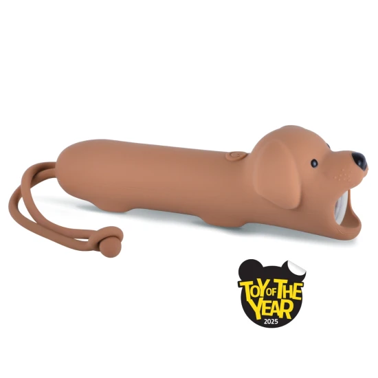 Baterka s měkkým silikonovým povrchem, ideální pro večerní dobrodružství a dětskou zábavu