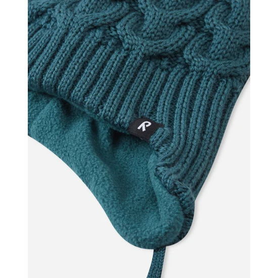 Reima Pletená čepice Paljakka Dark Teal