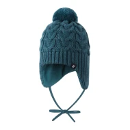 Pletená čepice Paljakka Dark Teal