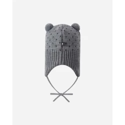 Čepice s bambulí Ilmein Melange grey Čepice s bambulí Ilmein Melange grey
