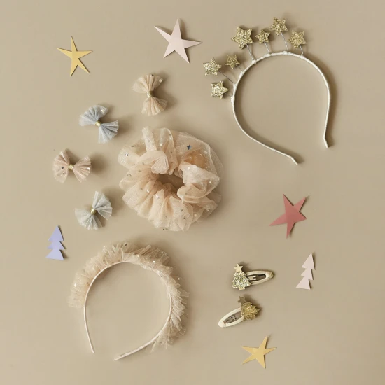 Sponky do vlasů Vánoční stromek – Zlaté, 2ks Sponky do vlasů Vánoční stromek – Zlaté, 2ks, třpytivé vánoční sponky