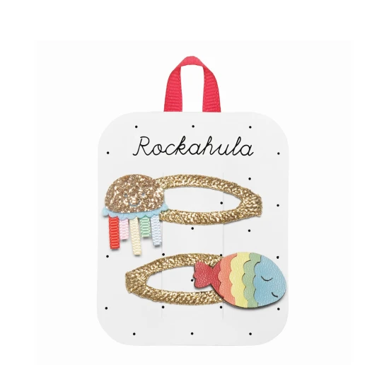 Sponky do vlasů Rainbow Sea Friends – Zázračné podmořské tvory se třpytkami na vlasy!