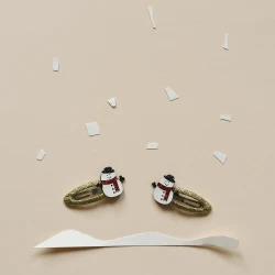 Sponky do vlasů Sněhulák 2ks