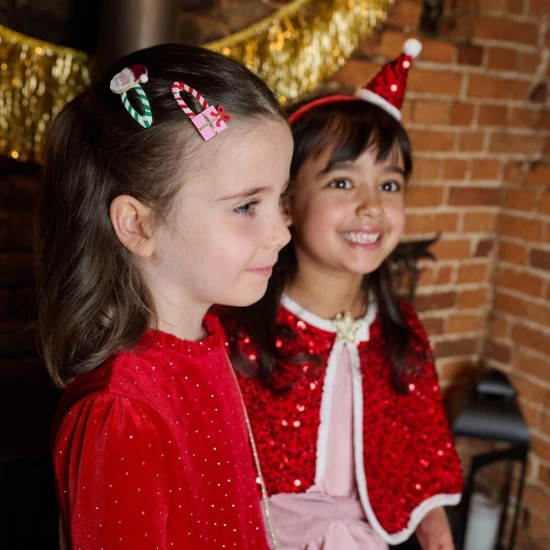 Sponky do vlasů Veselý Santa 2 ks – Rockahula Kids X579